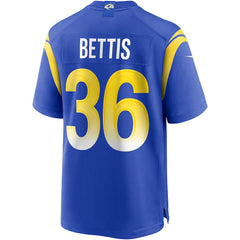 Jerome Bettis Los Angeles Rams Game Retired Player Jersey - Royal