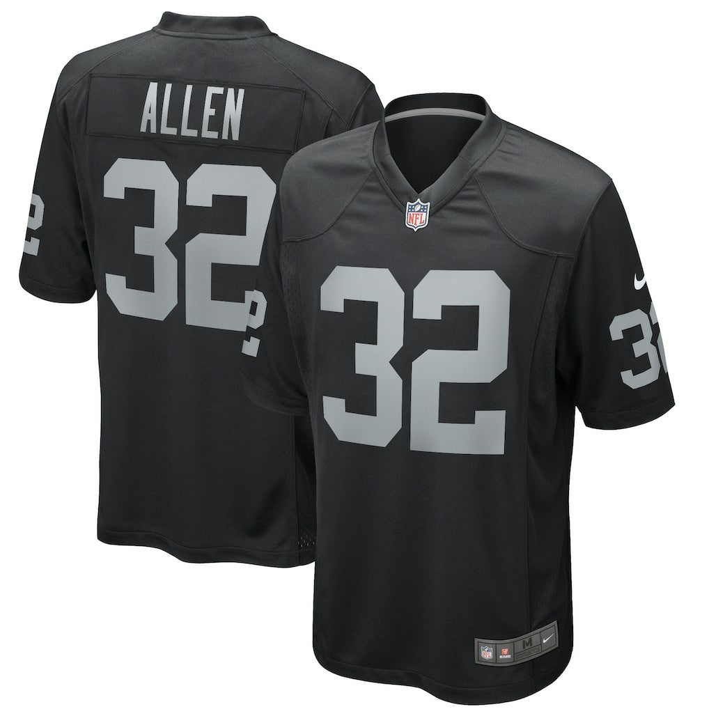 Marcus Allen Las Vegas Raiders Game Retired Player Jersey - Black