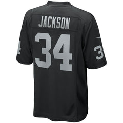 Bo Jackson Las Vegas Raiders Game Retired Player Jersey - Black
