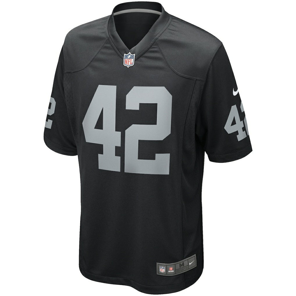 Ronnie Lott Las Vegas Raiders Game Retired Player Jersey - Black