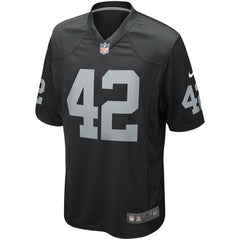 Ronnie Lott Las Vegas Raiders Game Retired Player Jersey - Black