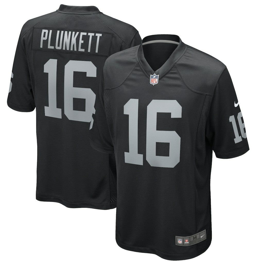 Jim Plunkett Las Vegas Raiders Game Retired Player Jersey - Black