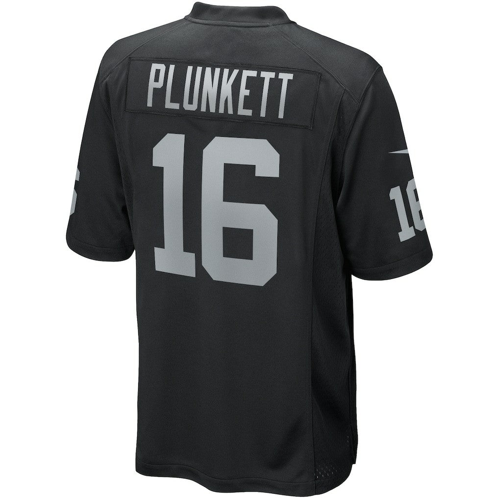 Jim Plunkett Las Vegas Raiders Game Retired Player Jersey - Black