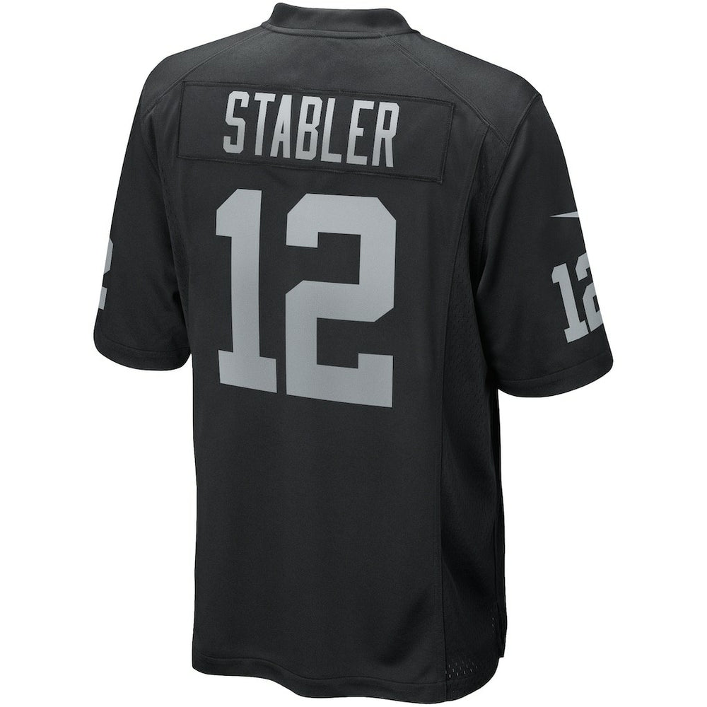 Ken Stabler Las Vegas Raiders Game Retired Player Jersey - Black
