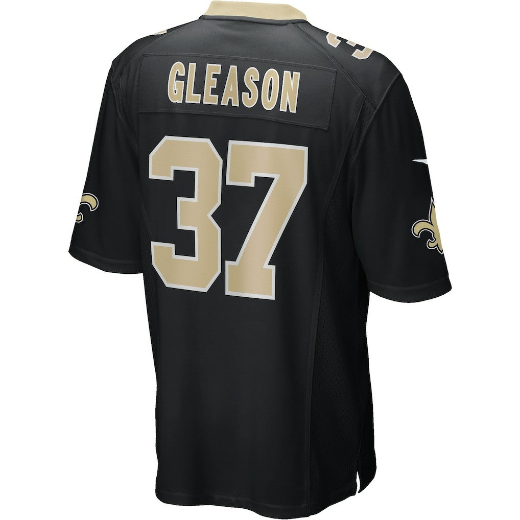 Steve Gleason New Orleans Saints Game Retired Player Jersey - Black