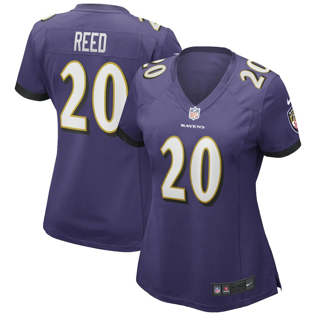 Ed Reed Baltimore Ravens Women's Game Retired Player Jersey - Purple