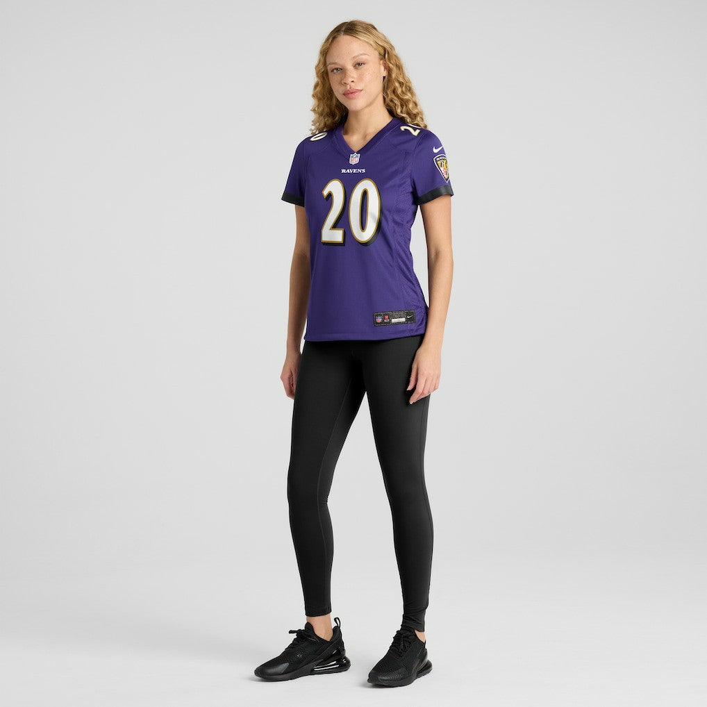 Ed Reed Baltimore Ravens Women's Game Retired Player Jersey - Purple