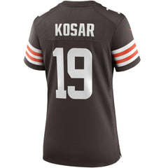 Bernie Kosar Cleveland Browns Women's Game Retired Player Jersey - Brown