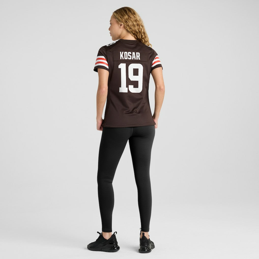 Bernie Kosar Cleveland Browns Women's Game Retired Player Jersey - Brown