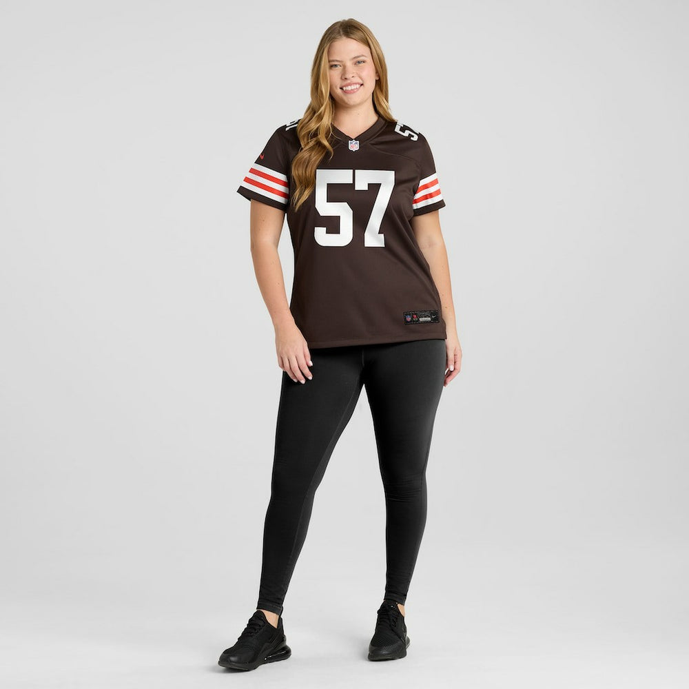 Clay Matthews Cleveland Browns Women's Game Retired Player Jersey - Brown
