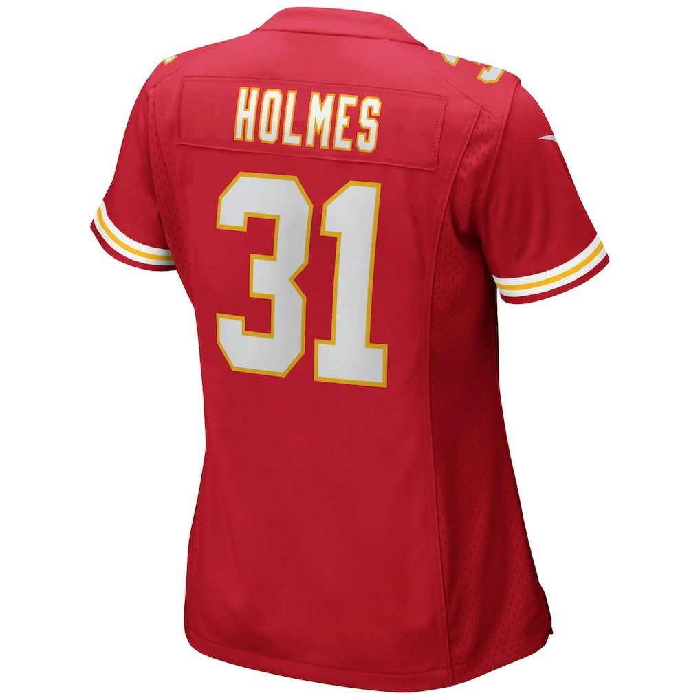 Priest Holmes Kansas City Chiefs Women's Game Retired Player Jersey - Red
