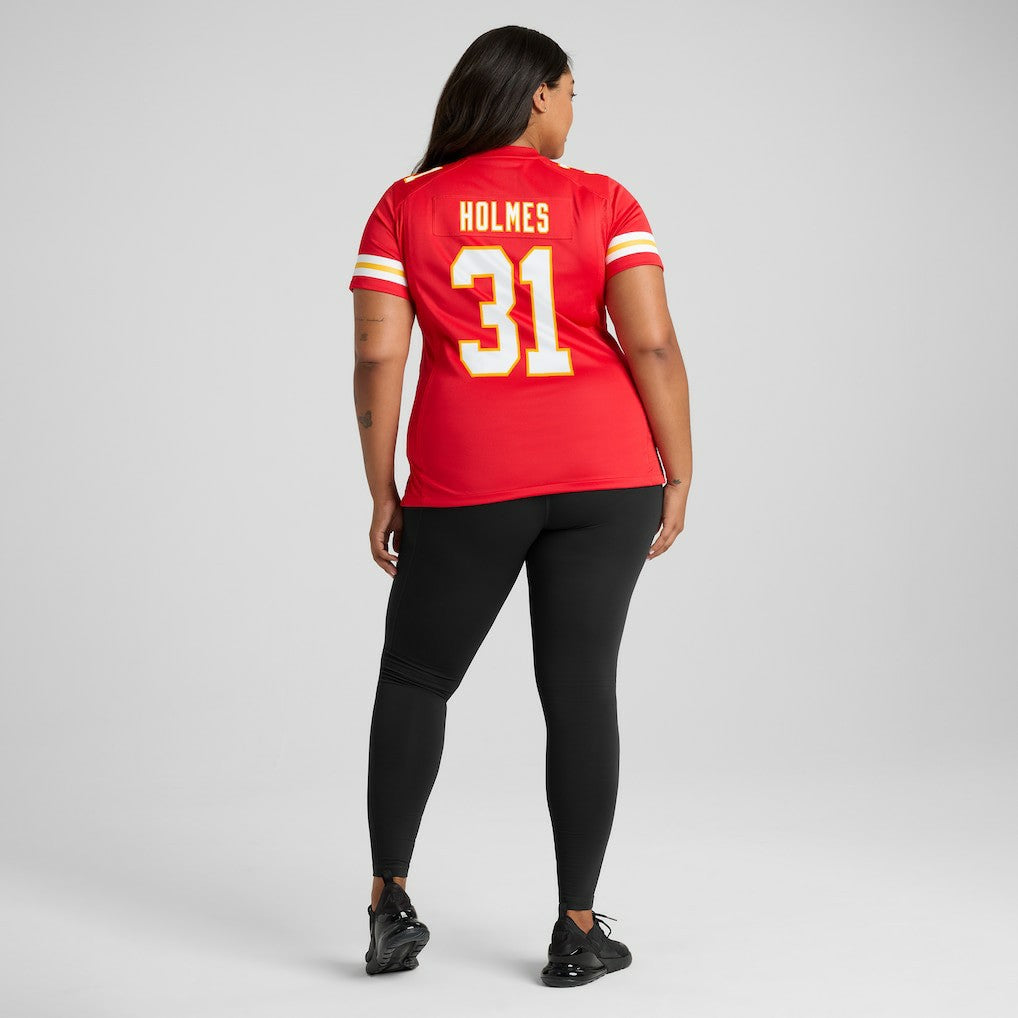 Priest Holmes Kansas City Chiefs Women's Game Retired Player Jersey - Red