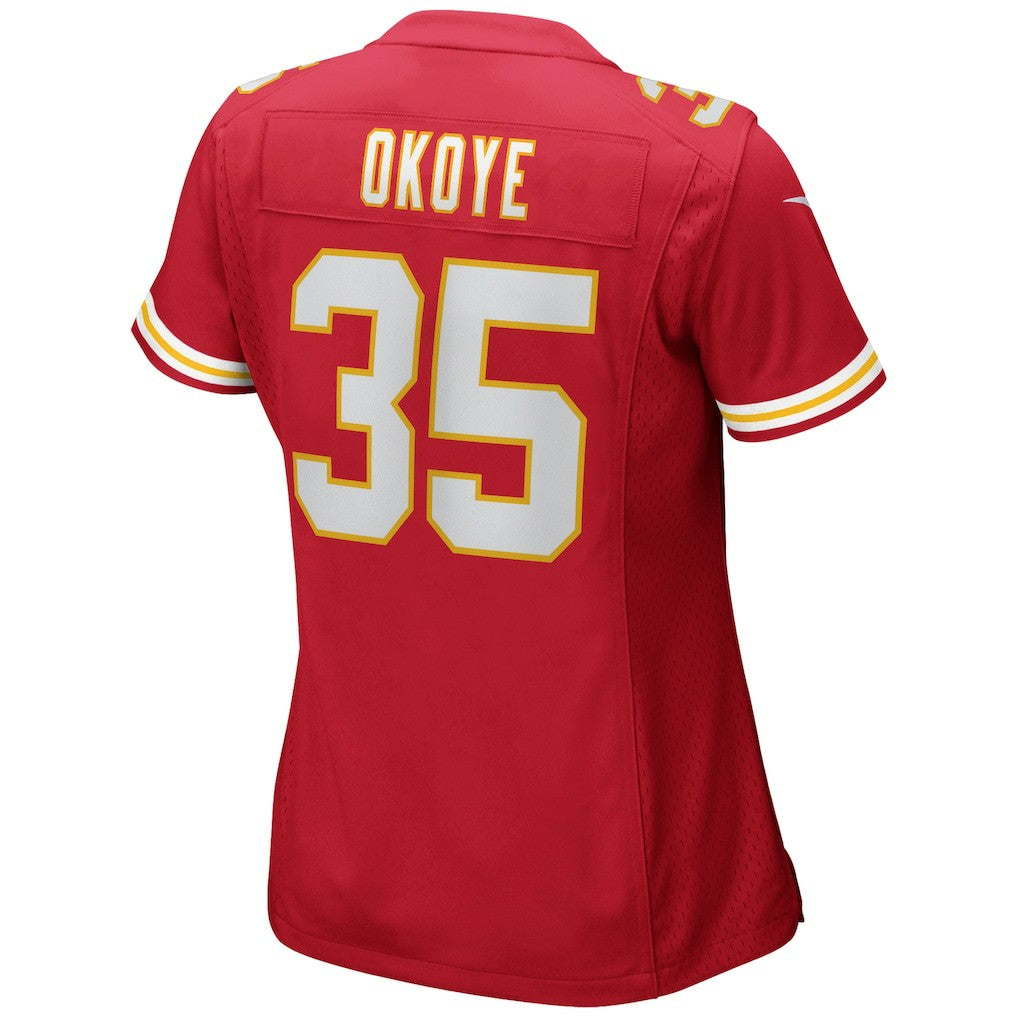 Christian Okoye Kansas City Chiefs Women's Game Retired Player Jersey - Red