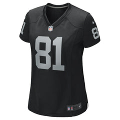 Tim Brown Las Vegas Raiders Women's Game Retired Player Jersey - Black