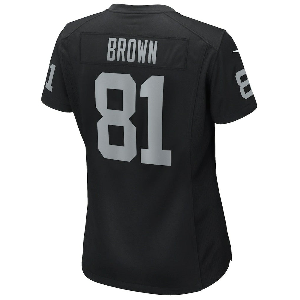 Tim Brown Las Vegas Raiders Women's Game Retired Player Jersey - Black