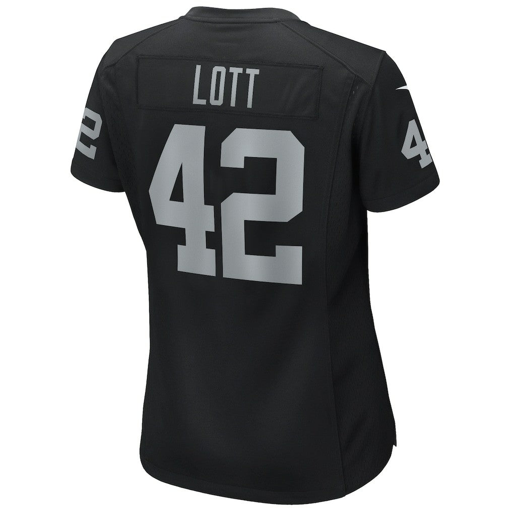 Ronnie Lott Las Vegas Raiders Women's Game Retired Player Jersey - Black