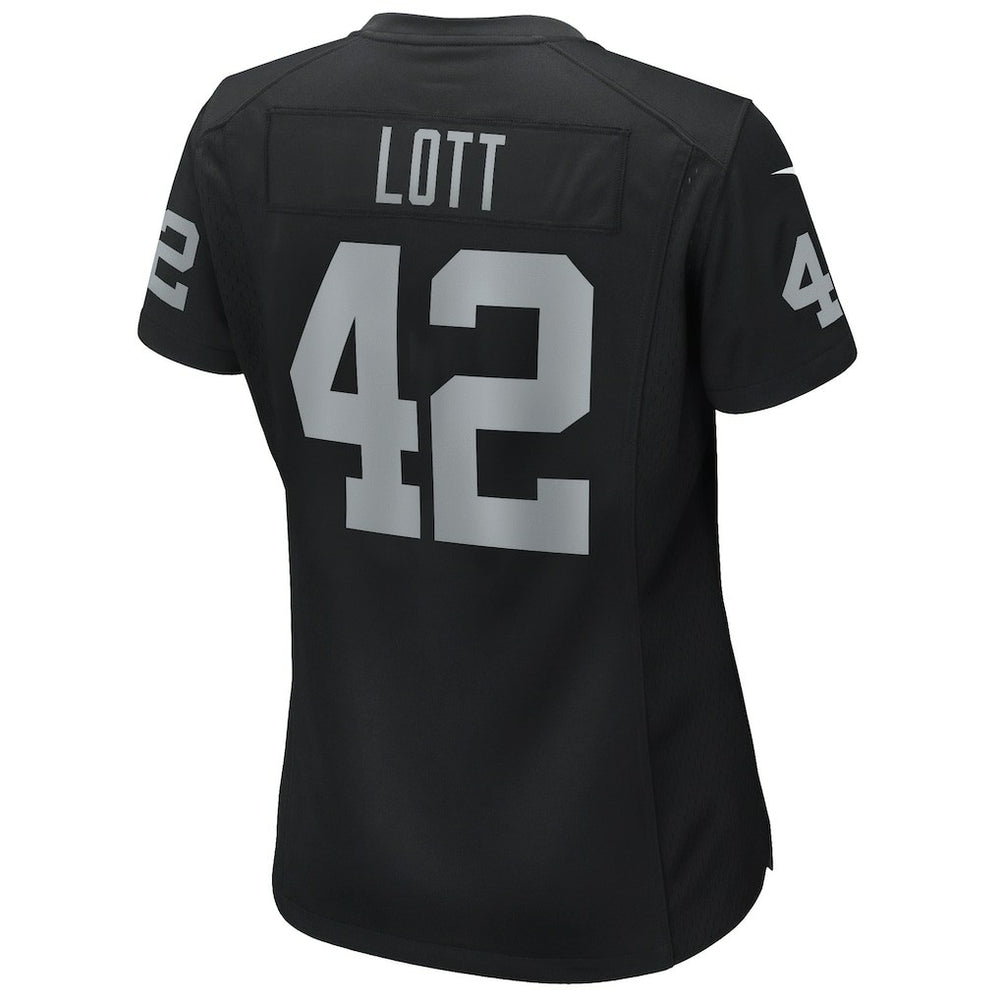 Ronnie Lott Las Vegas Raiders Women's Game Retired Player Jersey - Black