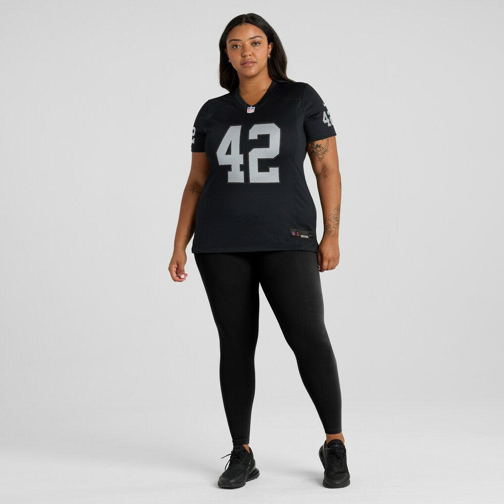 Ronnie Lott Las Vegas Raiders Women's Game Retired Player Jersey - Black