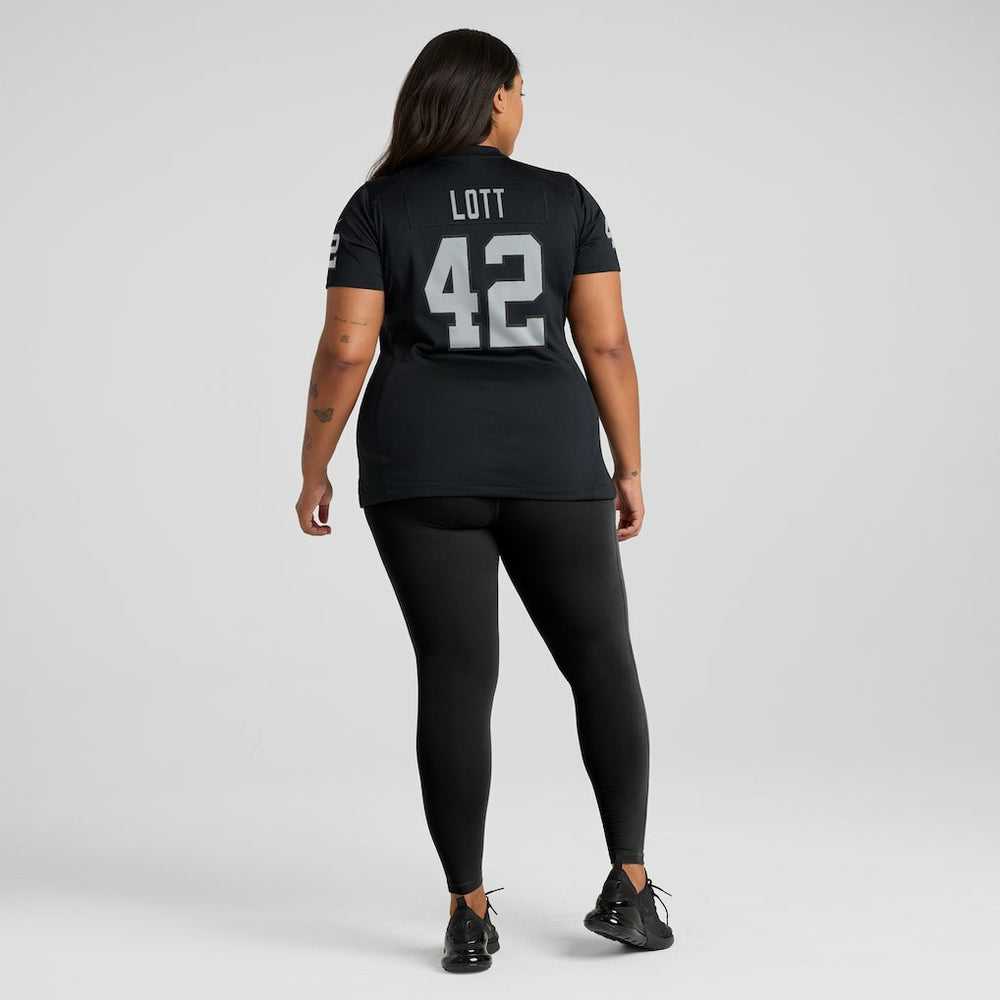 Ronnie Lott Las Vegas Raiders Women's Game Retired Player Jersey - Black