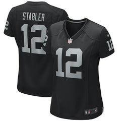 Ken Stabler Las Vegas Raiders Women's Game Retired Player Jersey - Black