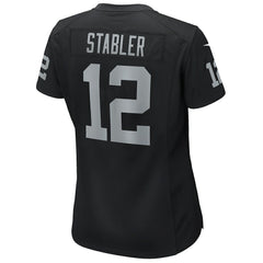 Ken Stabler Las Vegas Raiders Women's Game Retired Player Jersey - Black