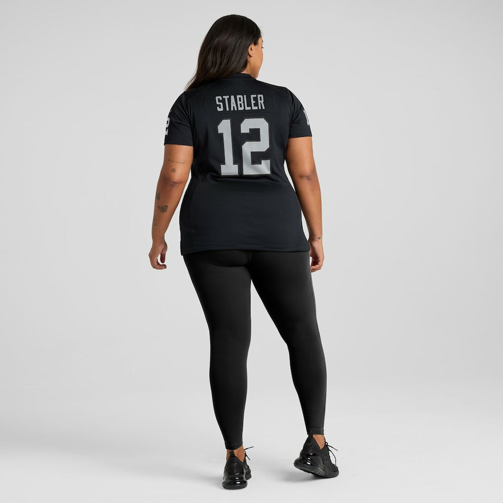 Ken Stabler Las Vegas Raiders Women's Game Retired Player Jersey - Black