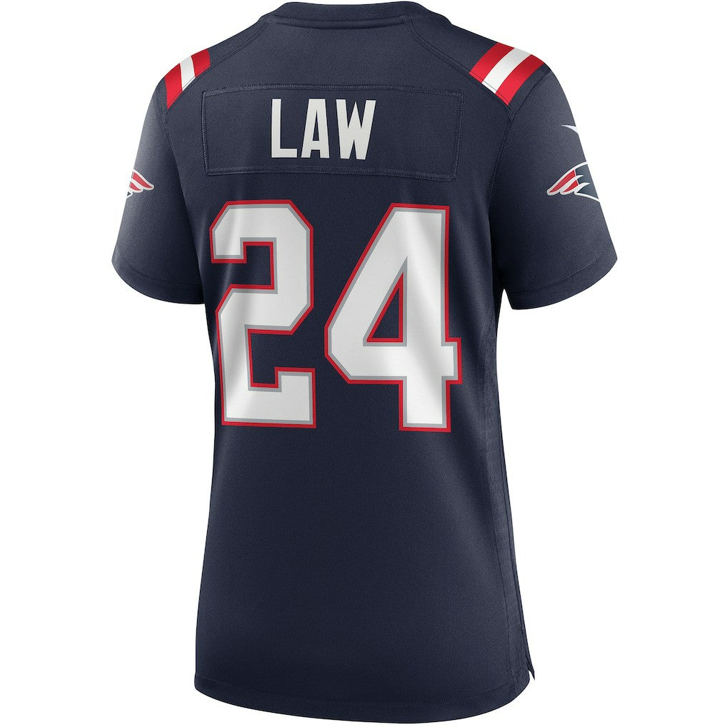 Ty Law New England Patriots Women's Game Retired Player Jersey - Navy