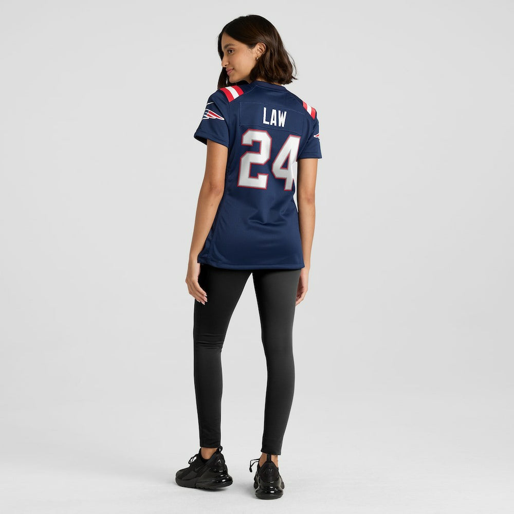 Ty Law New England Patriots Women's Game Retired Player Jersey - Navy