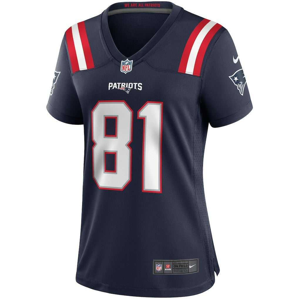 Randy Moss New England Patriots Women's Game Retired Player Jersey - Navy