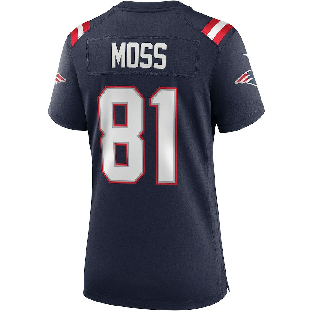 Randy Moss New England Patriots Women's Game Retired Player Jersey - Navy
