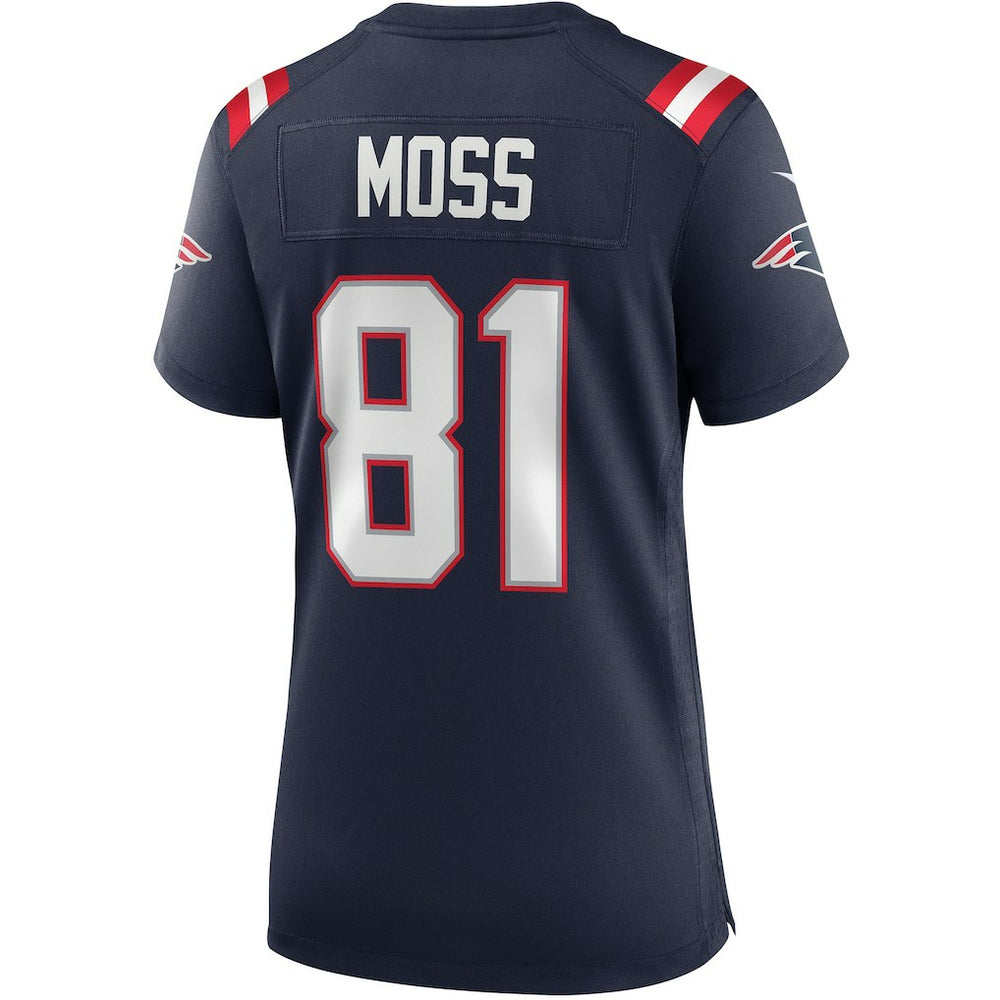 Randy Moss New England Patriots Women's Game Retired Player Jersey - Navy