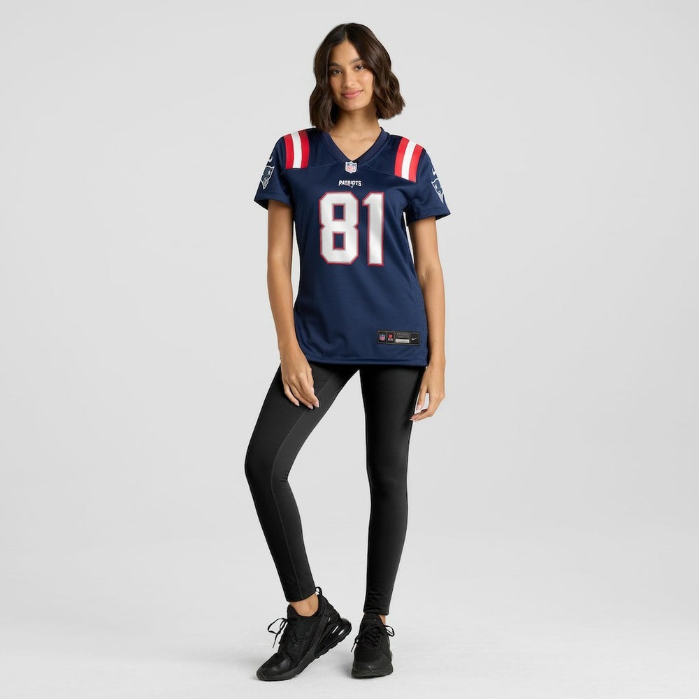 Randy Moss New England Patriots Women's Game Retired Player Jersey - Navy