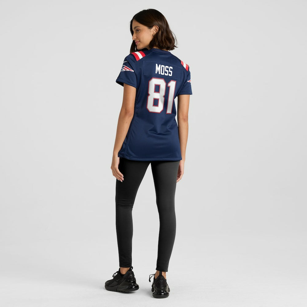Randy Moss New England Patriots Women's Game Retired Player Jersey - Navy