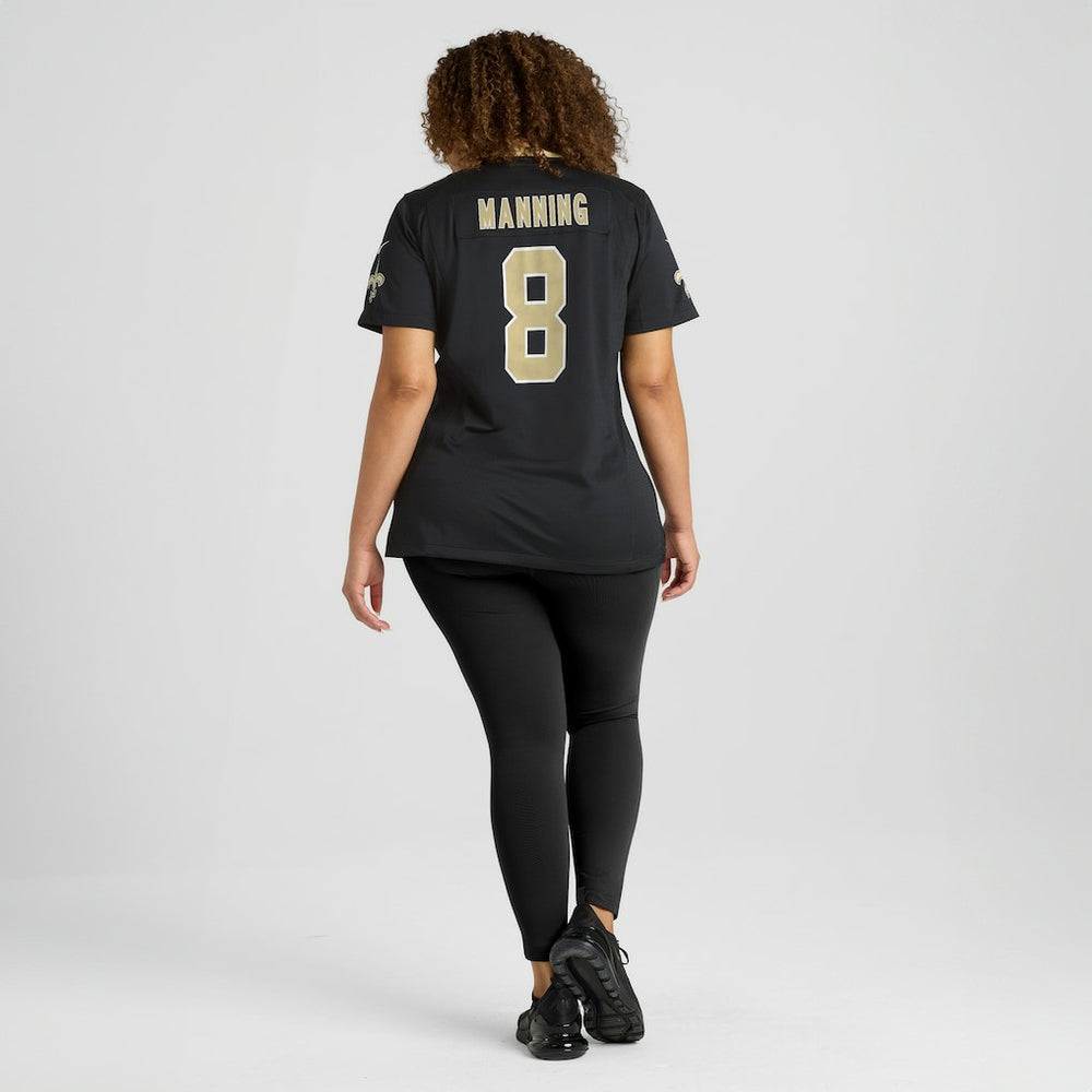 Archie Manning New Orleans Saints Women's Game Retired Player Jersey - Black