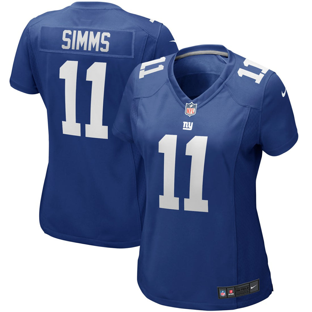 Phil Simms New York Giants Women's Game Retired Player Jersey - Royal