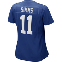 Phil Simms New York Giants Women's Game Retired Player Jersey - Royal
