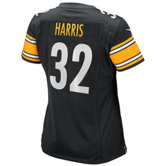 Franco Harris Pittsburgh Steelers Women's Game Retired Player Jersey - Black