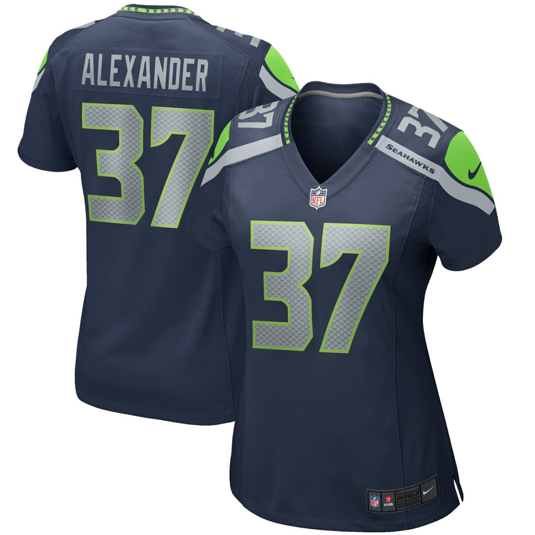 Shaun Alexander Seattle Seahawks Women's Game Retired Player Jersey - College Navy