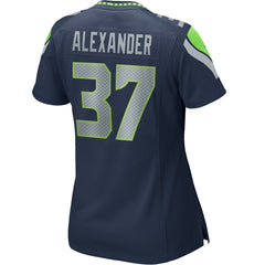 Shaun Alexander Seattle Seahawks Women's Game Retired Player Jersey - College Navy