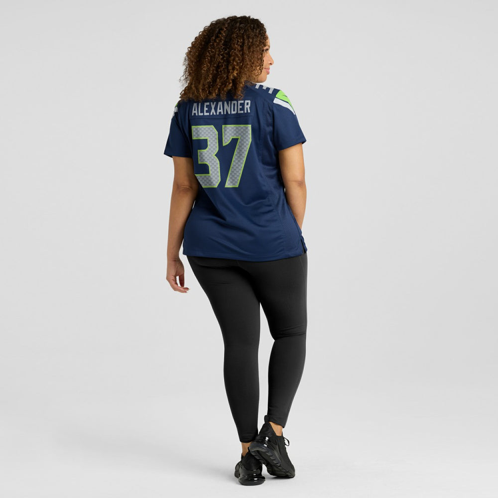Shaun Alexander Seattle Seahawks Women's Game Retired Player Jersey - College Navy