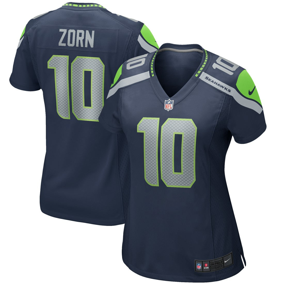Jim Zorn Seattle Seahawks Women's Game Retired Player Jersey - College Navy