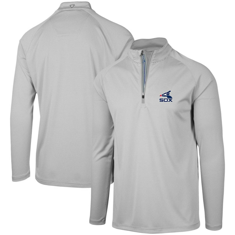 Chicago White Sox Levelwear Orion Historic Logo Raglan Quarter-Zip Jacket Gray