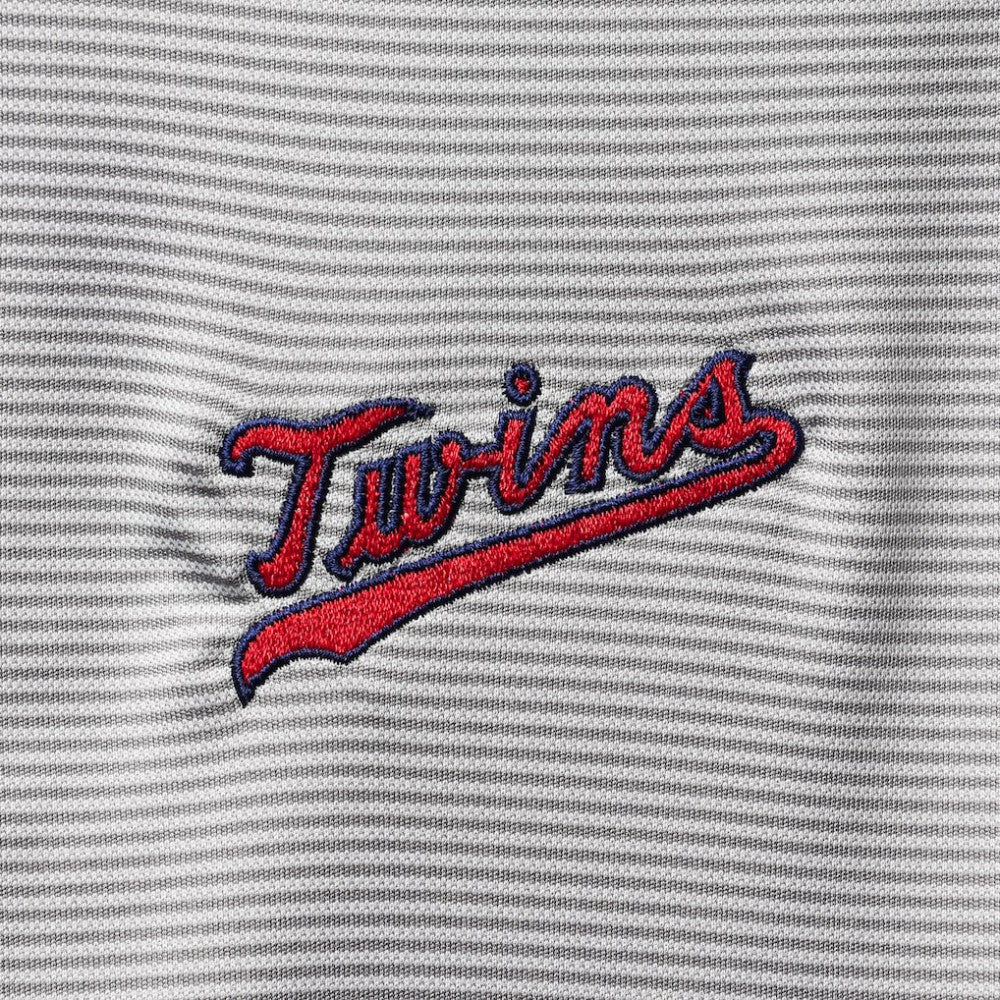 Minnesota Twins Levelwear Orion Historic Logo Raglan Quarter-Zip Jacket Gray