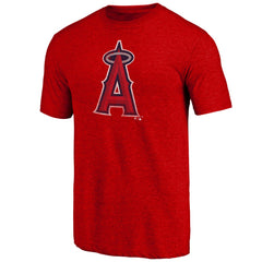 Los Angeles Angels Father's Day Greatest Dad Tri-Blend T-Shirt Red