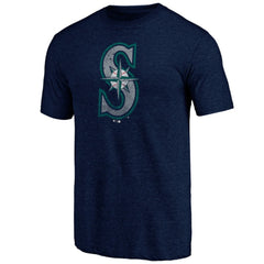 Seattle Mariners Father's Day Greatest Dad Tri-Blend T-Shirt Navy