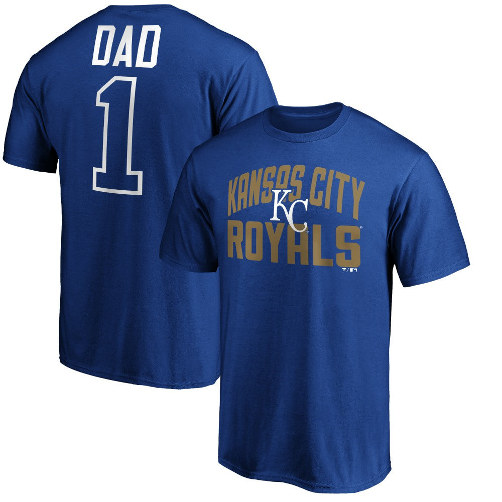 Kansas City Royals Father's Day #1 Dad T-Shirt Royal