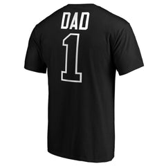 Miami Marlins Father's Day #1 Dad T-Shirt Black