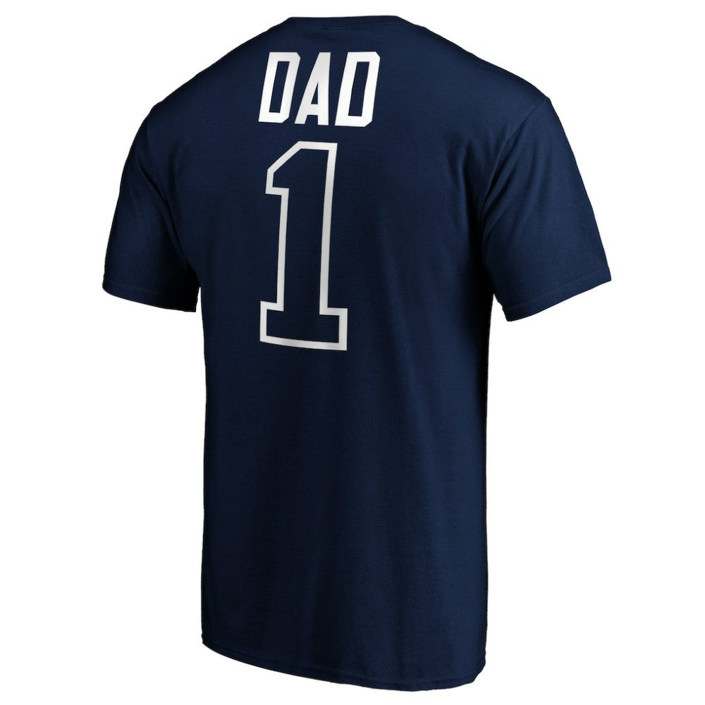 Tampa Bay Rays Father's Day #1 Dad T-Shirt Navy