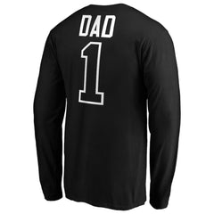 Baltimore Orioles Father's Day #1 Dad Long Sleeve T-Shirt Black