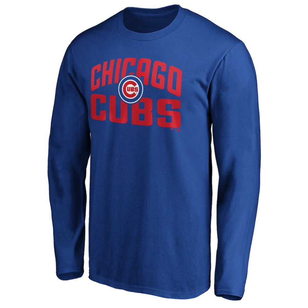 Chicago Cubs Father's Day #1 Dad Long Sleeve T-Shirt Royal